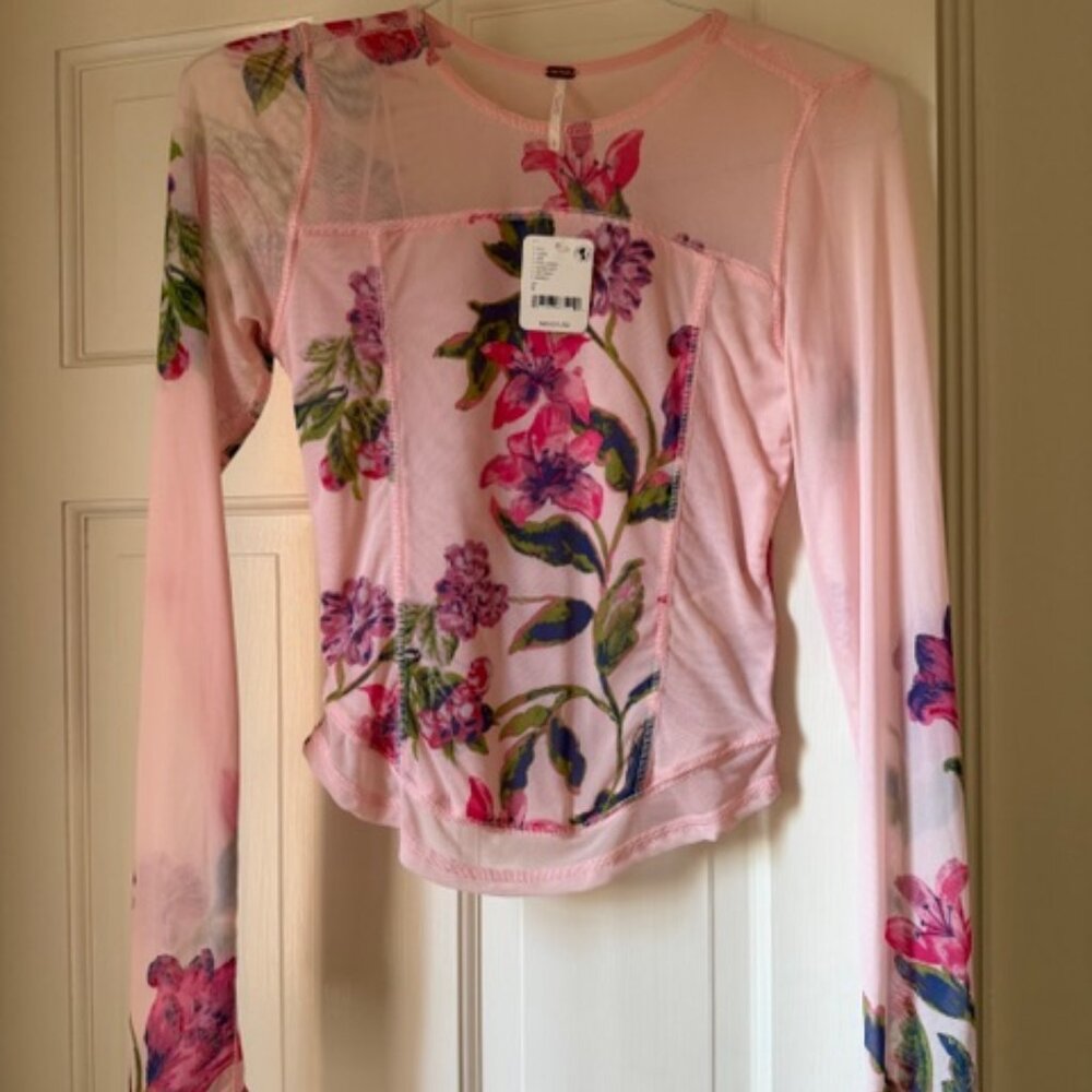 NEW WT Free People sheer top (S)